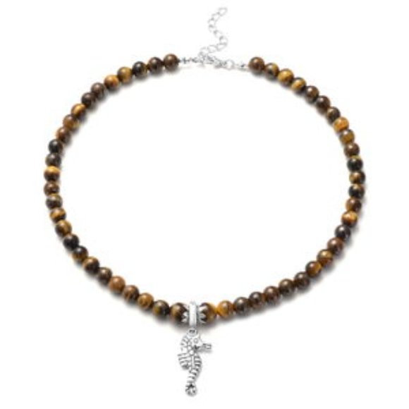 South African Tiger's Eye Matching Jewelry Set, Necklace/Bracelet/Ring NWT - Picture 15 of 16